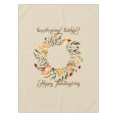 Erntedank Fall Wreath Tablececue Tischdecke (Vorderseite)