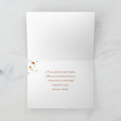 Erntedank Fallende Blätter Karte (Innenseite)