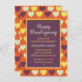 Erntedank Familienessen individuelle Einladung (Vorne/Hinten)