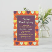 Erntedank Familienessen individuelle Einladung (Stehend Vorderseite)