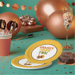 Erntedank "Family Food Fun Türkei" Pappteller