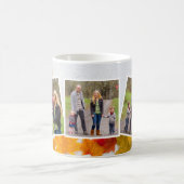 Erntedank Family Foto Elegant Dankbar gesegnet Kaffeetasse (Mittel)
