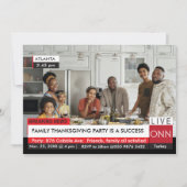 Erntedank Family Party Break TV News Wert Einladung (Vorderseite)