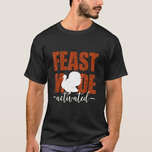 Erntedank-Feast-Modus aktiviert T-Shirt (Vorderseite)