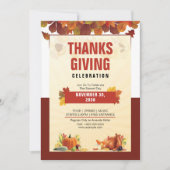 Erntedank Feier Einladung (Vorderseite)