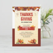 Erntedank Feier Einladung (Stehend Vorderseite)