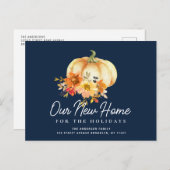 Erntedank-Feiertage-Umlaufankündigung Postkarte (Vorne/Hinten)