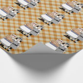 Erntedank-Feiertags-Pilgerverpackungspapier Geschenkpapier (Ecke)