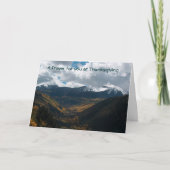 Erntedank Feiertagskarte (Vorderseite)