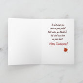 Erntedank Feiertagskarte (Innenseite)