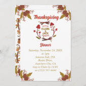 Erntedank Feiertagskarte (Vorne/Hinten)