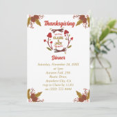 Erntedank Feiertagskarte (Stehend Vorderseite)