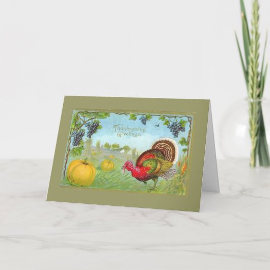 Erntedank Feiertagskarte (Vorderseite)