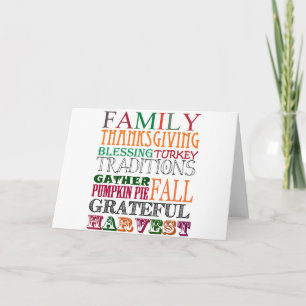 Erntedank Feiertagskarte