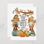 Erntedank Feiertagskarte (Vorne/Hinten)