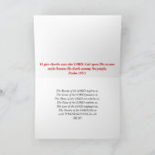 Erntedank Feiertagskarte (Innenseite)