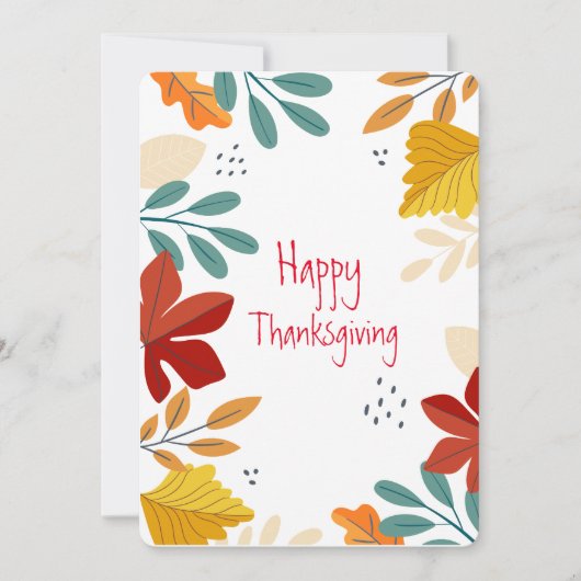 Erntedank Feiertagskarte (Vorderseite)