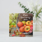 Erntedank Feiertagskarte (Stehend Vorderseite)