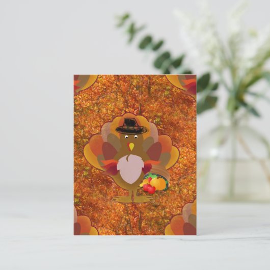 Erntedank Feiertagspostkarte (Stehend Vorderseite)