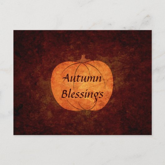 Erntedank Feiertagspostkarte (Vorderseite)