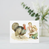 Erntedank Feiertagspostkarte (Stehend Vorderseite)