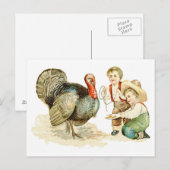 Erntedank Feiertagspostkarte (Vorne/Hinten)