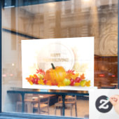 Erntedank-Fensterklammer Fensteraufkleber (Café-Fenster)