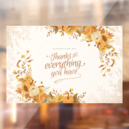 Erntedank-Fensterklammer Fensteraufkleber