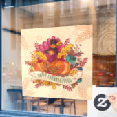 Erntedank-Fensterklammer Fensteraufkleber (Café-Fenster)