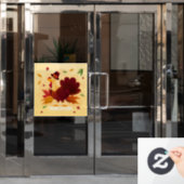 Erntedank-Fensterklammer Fensteraufkleber (Büro Tür)