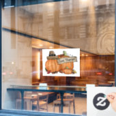 Erntedank-Fensterklammern geben Fensteraufkleber (Café-Fenster)