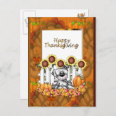 Erntedank Ferienhaus Postkarte (Vorne/Hinten)