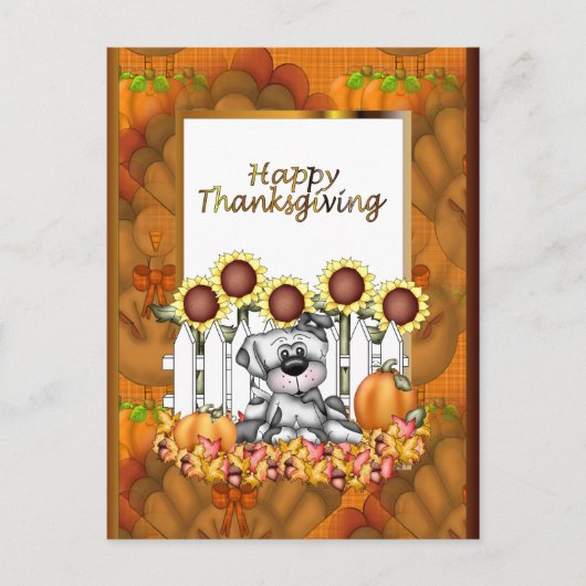 Erntedank Ferienhaus Postkarte (Vorderseite)