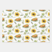 Erntedank Fest Fall Wasserfarbe Türkei Pumpkin Geschenkpapier Set (Vorderseite 2)