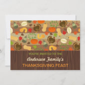 Erntedank Fest Herbst Party Herbst Türkei Einladung (Vorderseite)