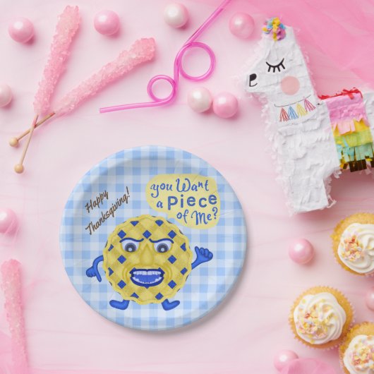 Erntedank-Fest-lustiges Pappteller (Party)