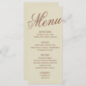 Erntedank Fest Menükarte (Vorne/Hinten)