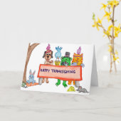 Erntedank Fest mit Freunden Karte (Gelbe Blume)