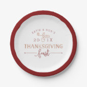 Erntedank Fest Pappteller (Vorderseite)