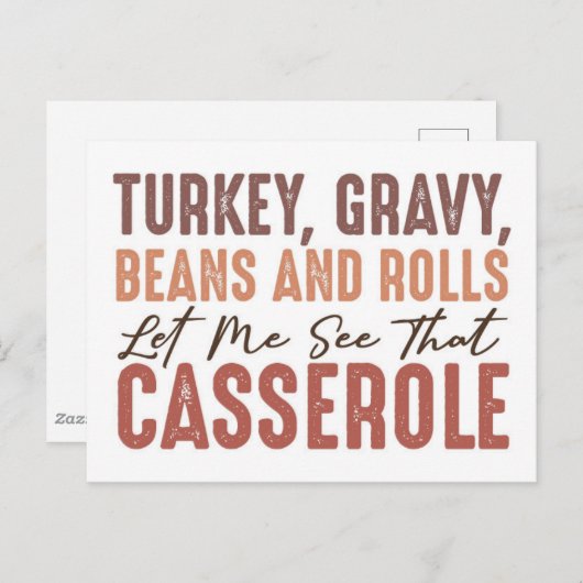 Erntedank Fest Postkarte (Vorne/Hinten)