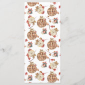 Erntedank Fest Wasserfarbenmenü Menükarte (Rückseite)