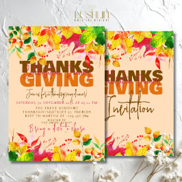 Erntedank Festessen Abendessen Herbsternte Einladung