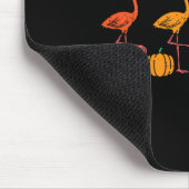 Erntedank Flamingos Funny Herbst Herbstvogel Männe Mousepad (Ecke)
