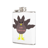 Erntedank Flasche mit Türkei Flachmann (Links)