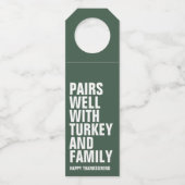 Erntedank Flaschenanhänger (Vorderseite)