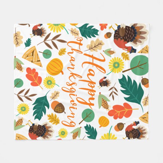 Erntedank Fleecedecke (Vorderseite (Horizontal))