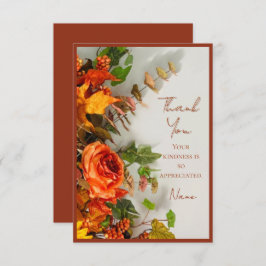 Erntedank Florals Holiday Spice Einladungskarte