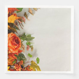 Erntedank Florals Paper Napkin Serviette
