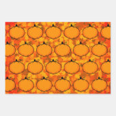 Erntedank Foliage Pumpkin Zeichnend Geschenkpapier Set (Vorderseite 2)