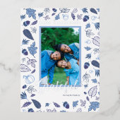 Erntedank Folien Feiertagspostkarte (Vorderseite)